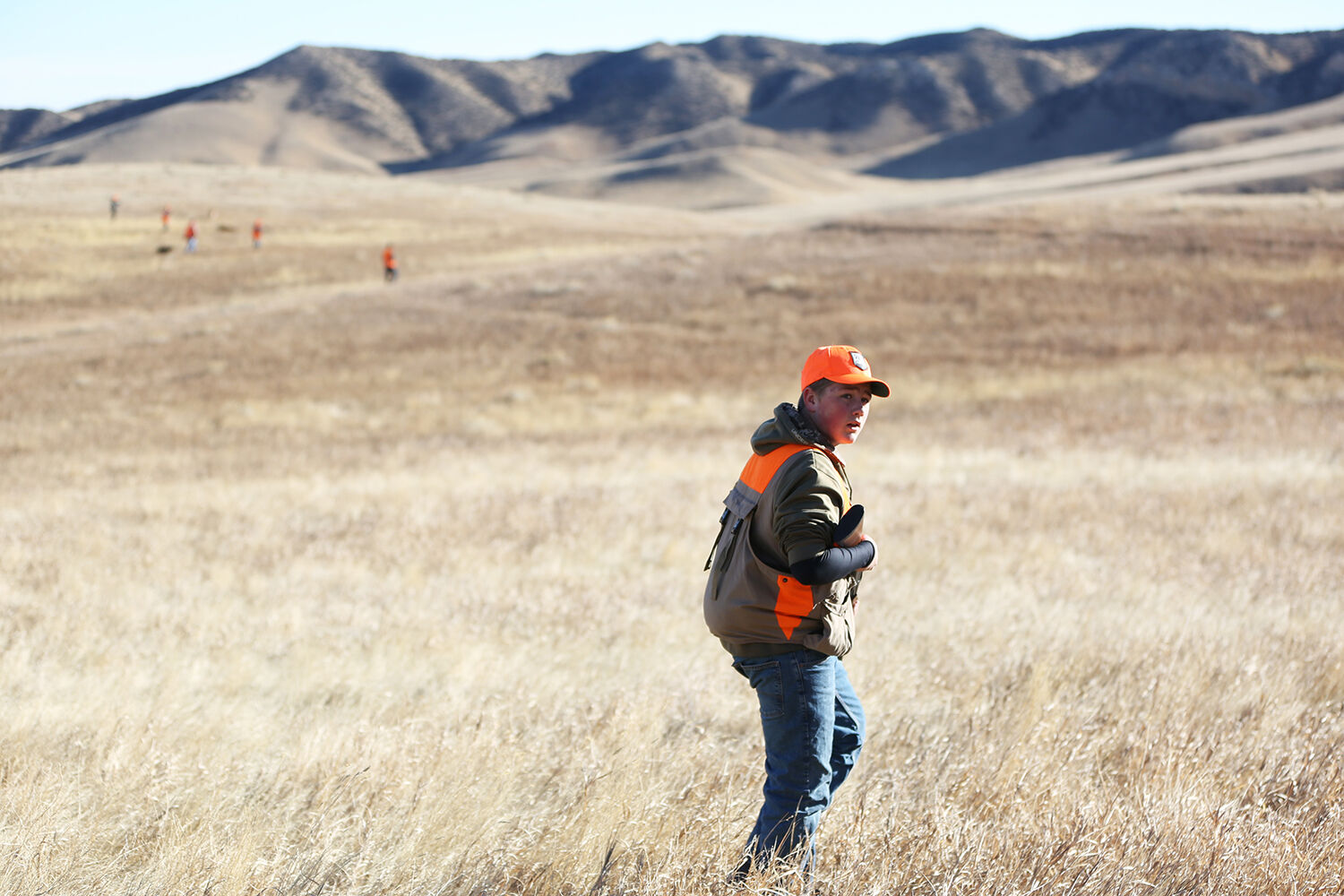 Carter Zink plans a new route with his dad
